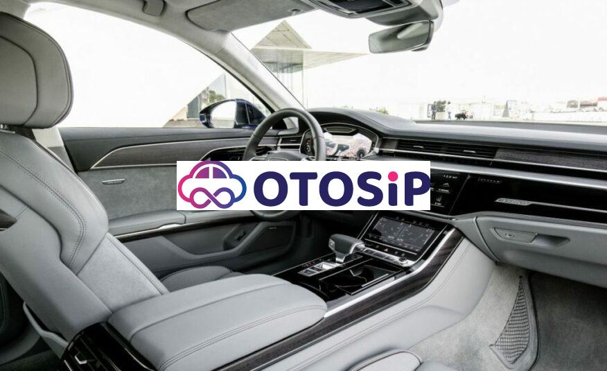Audi A8 4-door sedan blue